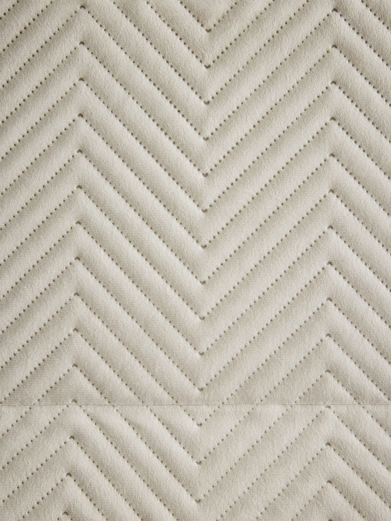 Madison quilted velvet roman blind natural cream - British product
