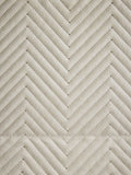 Madison quilted velvet roman blind natural cream - British product