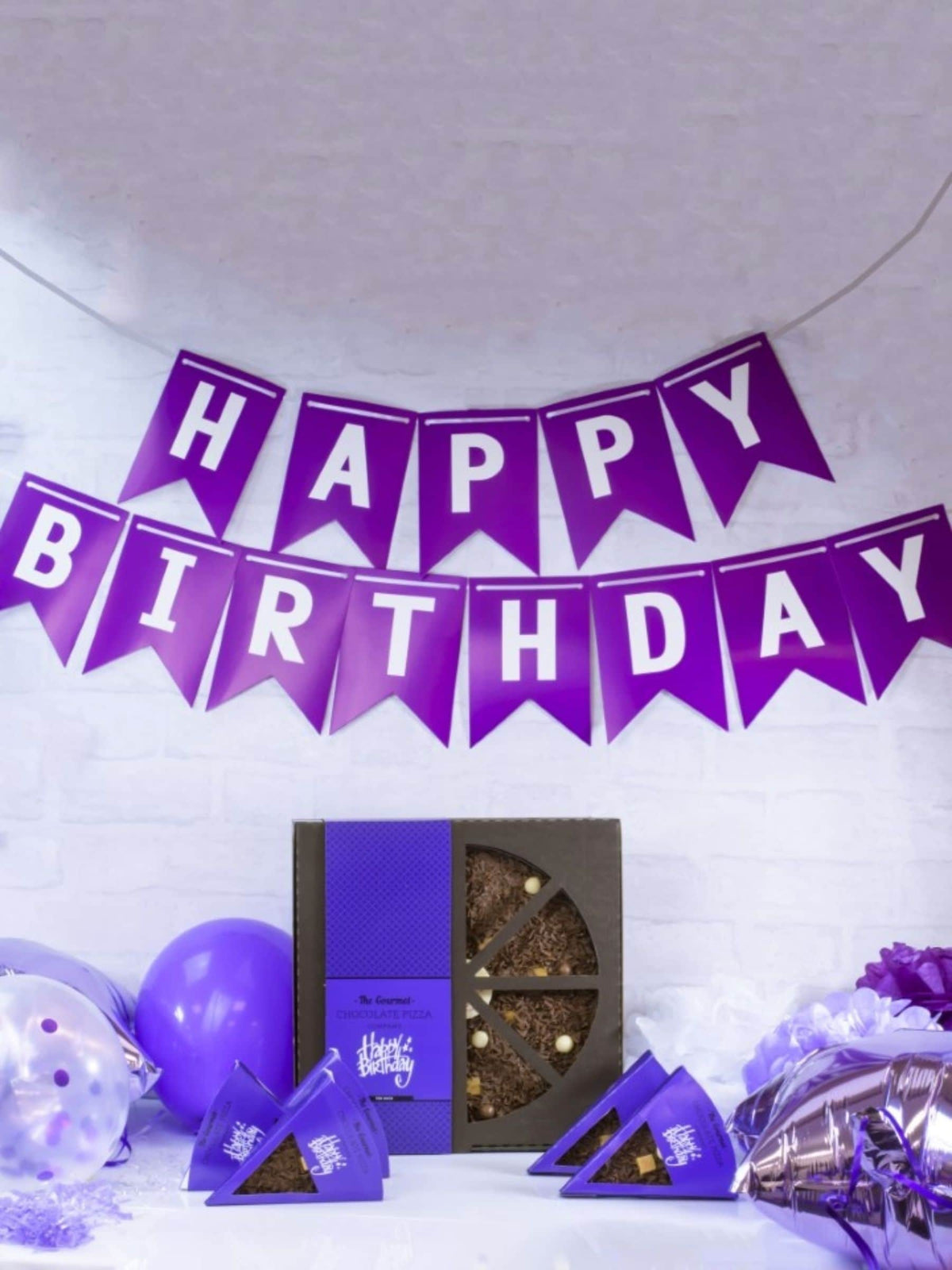 The Gourmet Chocolate Pizza Co Happy Birthday Chocolate Gift Set