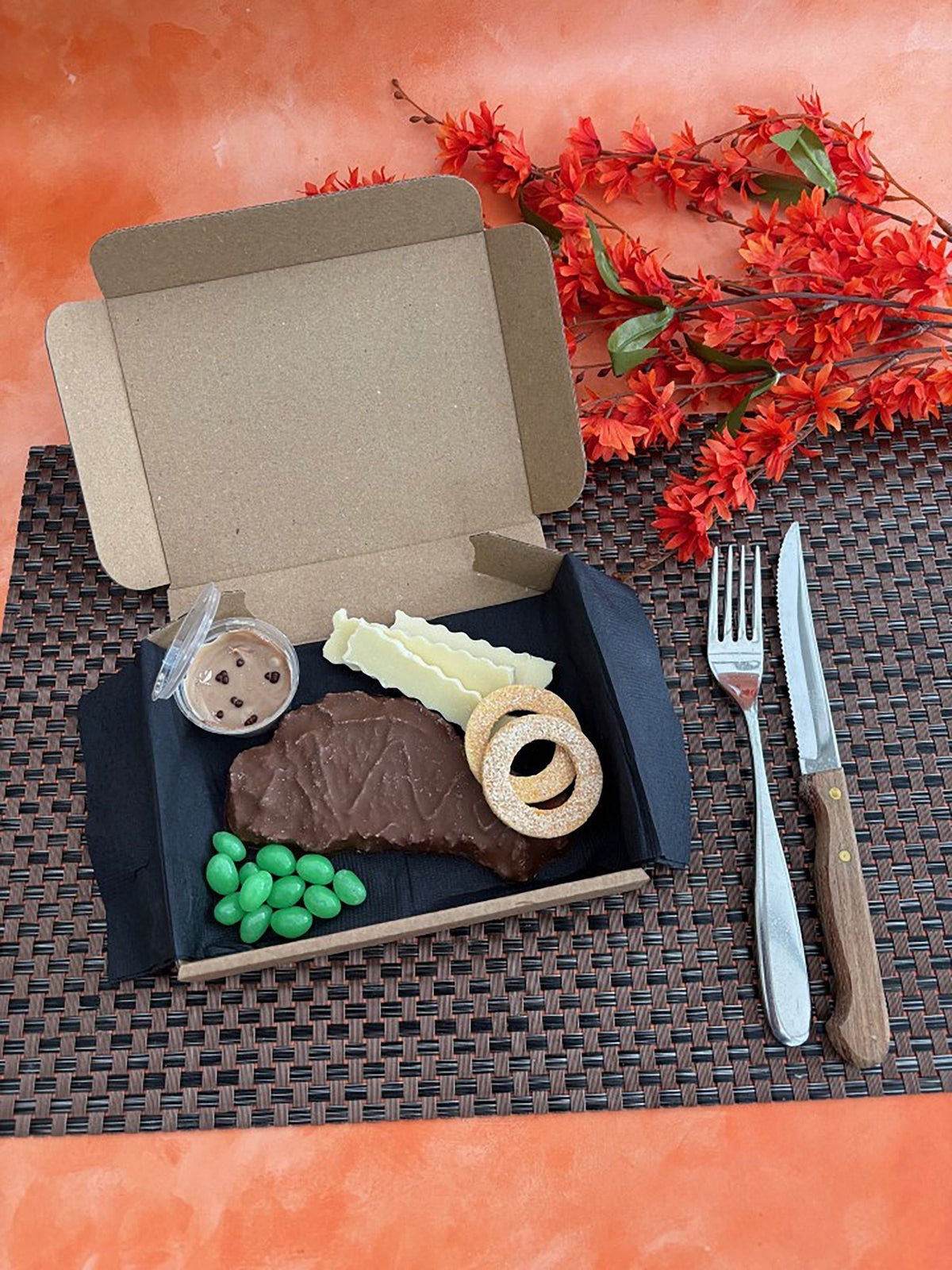 The Gourmet Chocolate Pizza Co Chocolate Traditional Steak and Chips