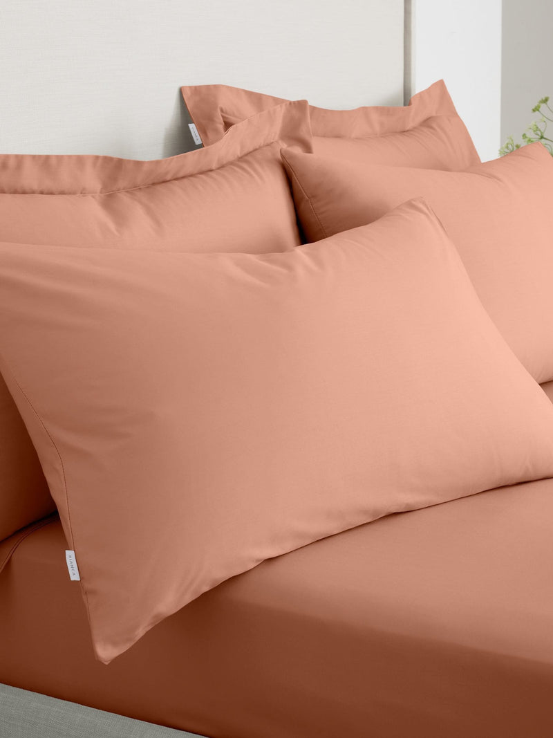 Bianca Blue 200 Thread Count 100% Cotton Pillowcase Pair