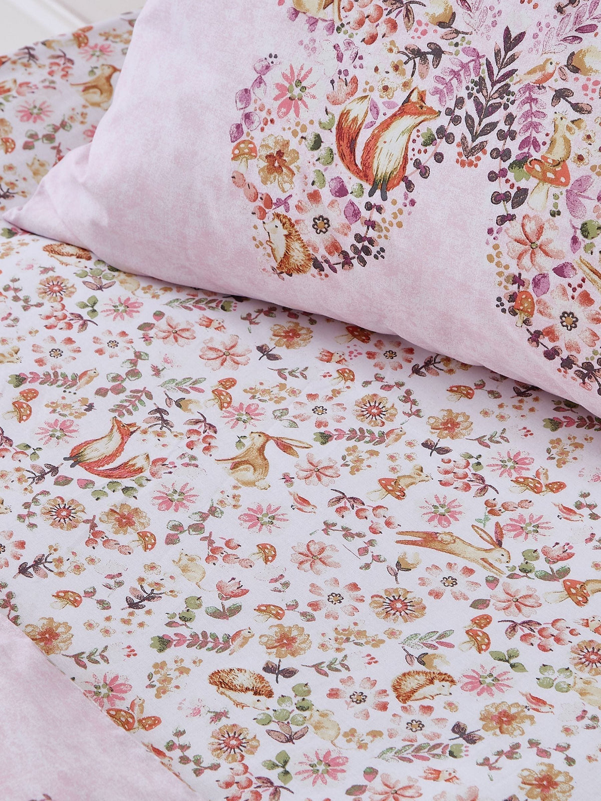Catherine Lansfield pink enchanted butterfly fitted bed sheet - British product