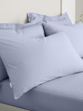 Bianca Blue 200 Thread Count 100% Cotton Pillowcase Pair