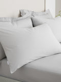 Bianca blue cotton pillowcase pair 200 thread count (British brand)