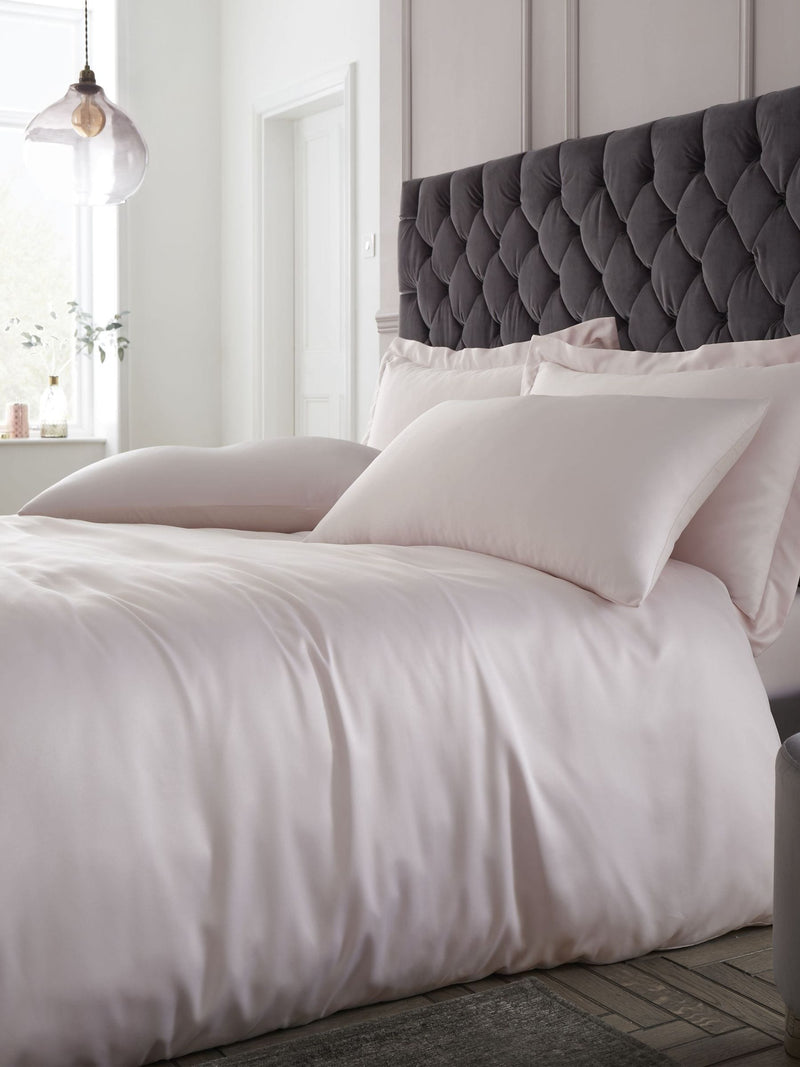 Catherine Lansfield blush satin pillowcase pack of 2 - British product
