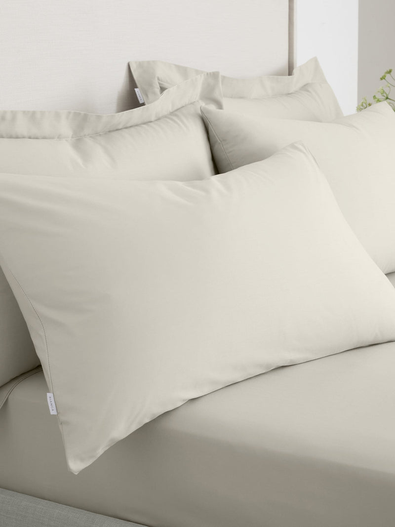Bianca Blue 200 Thread Count 100% Cotton Pillowcase Pair