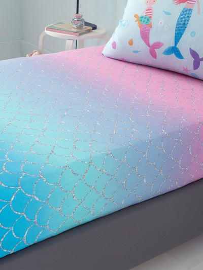 Drap-housse Catherine Lansfield rose sirène ombré