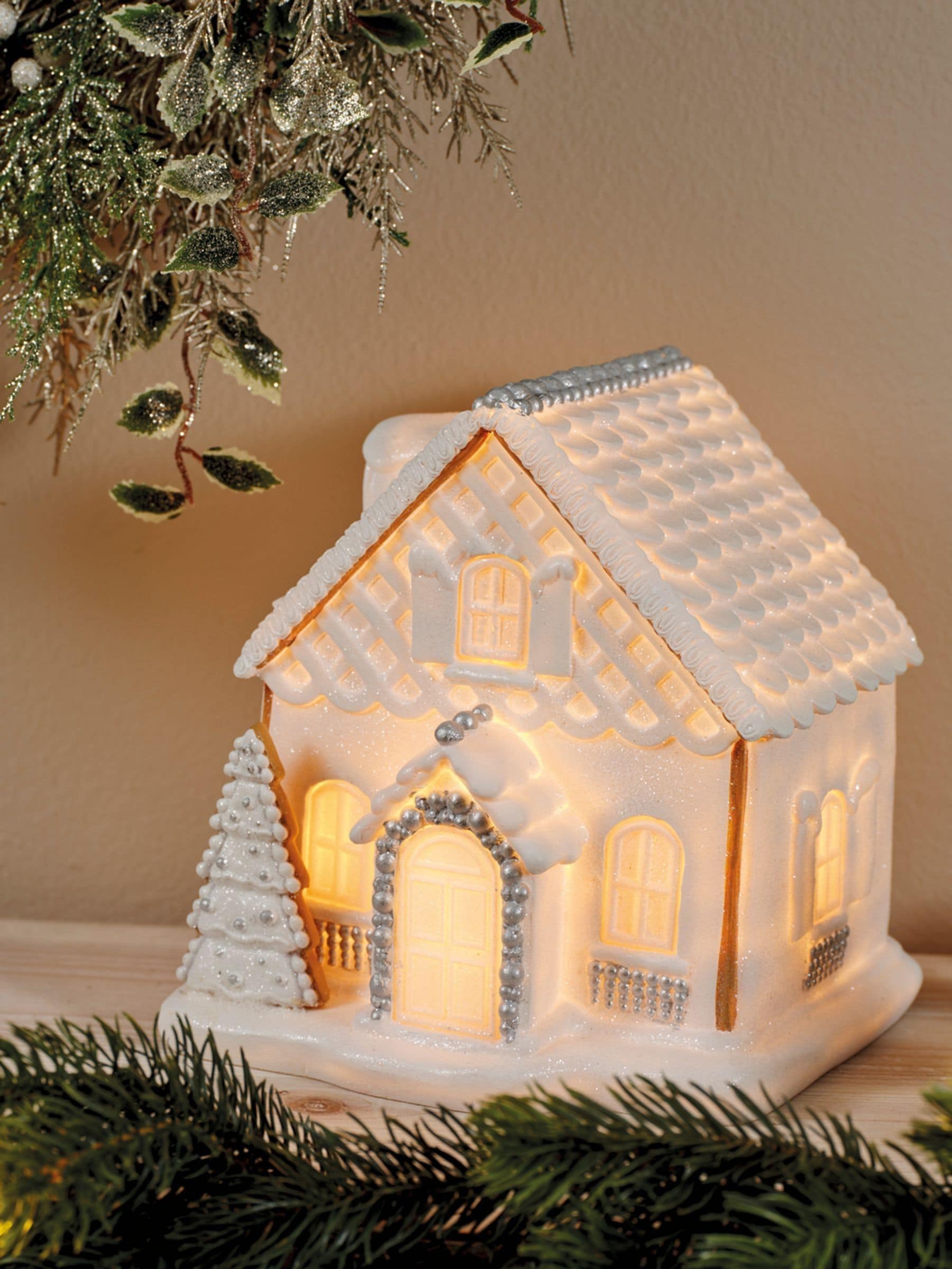 Lumineo white LED Christmas house ornament (British brand)