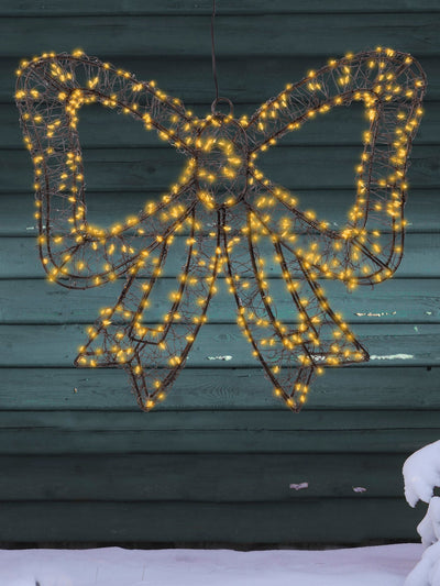 Next Lumineo Pre Lit LED Outdoor Bow Christmas Decoration 38 cm- Buy online at McGrocer