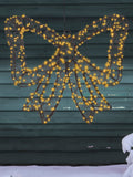 Lumineo LED bow Christmas decoration black warm white 38cm (British brand)