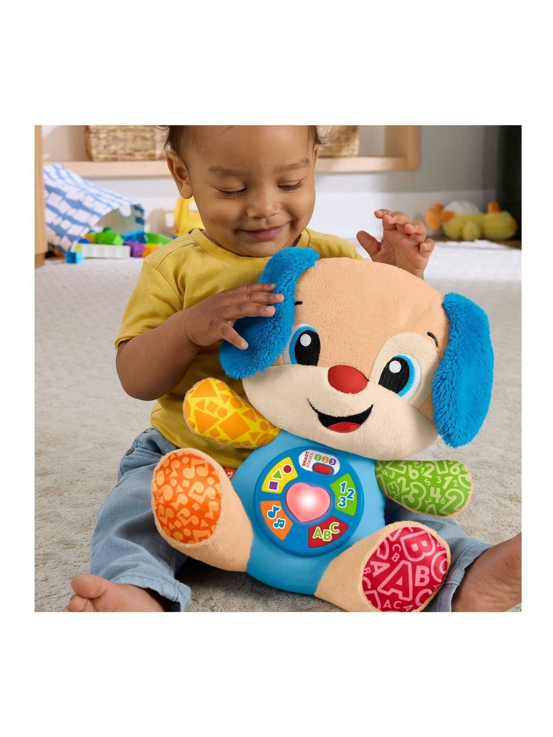 Fisher Price Smart Stages Puppy plush musical toy (British brand)