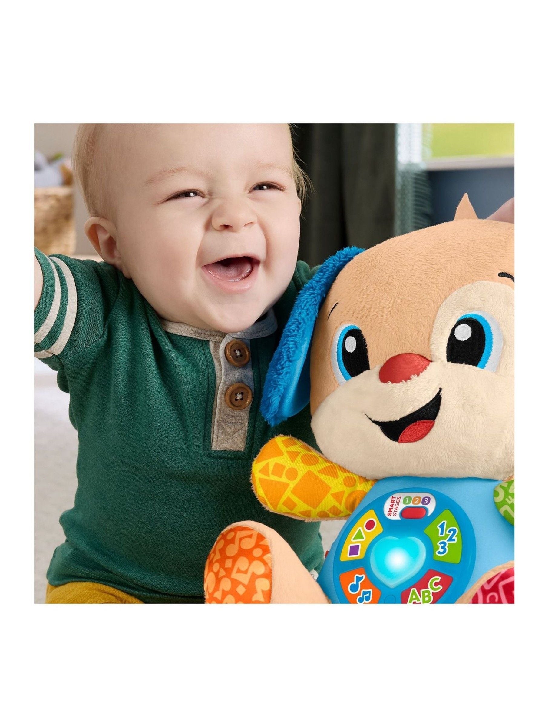 Fisher Price Smart Stages Puppy plush musical toy (British brand)