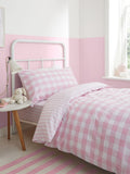 Bianca pink cotton fitted sheet - British product