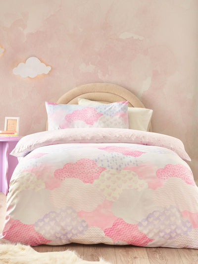 Next Catherine Lansfield Pink Soft as a Cloud Non-Iron Duvet Cover Set- Buy online at McGrocer