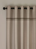Catherine Lansfield Natural Melville Lined Eyelet Curtains