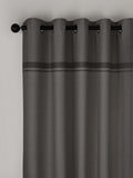 Catherine Lansfield Grey Melville lined eyelet curtains 117x137cm (British brand)