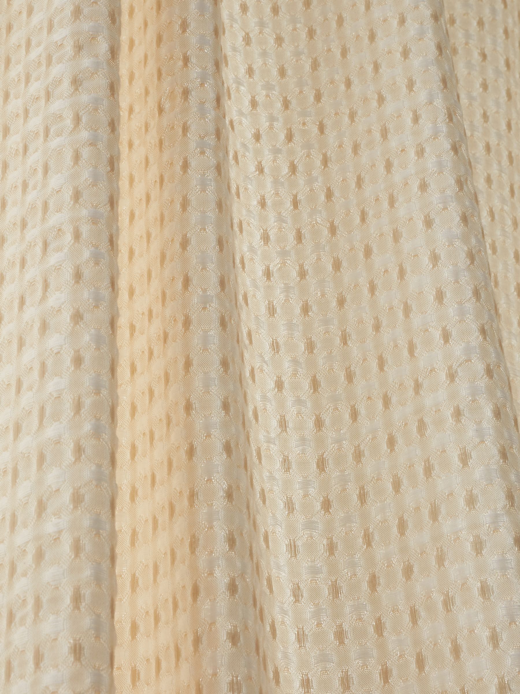 Pineapple Elephant voile curtain panel Natural Muscat 140x183cm - British product
