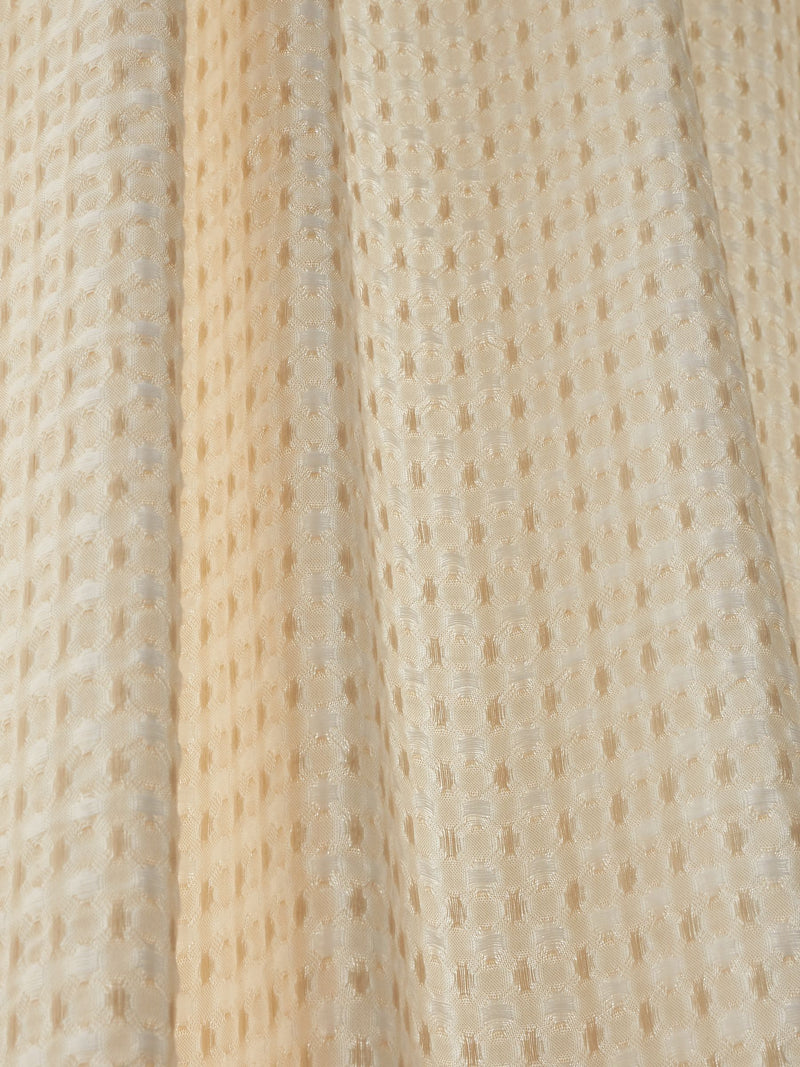 Pineapple Elephant voile curtain panel Natural Muscat 140x183cm - British product