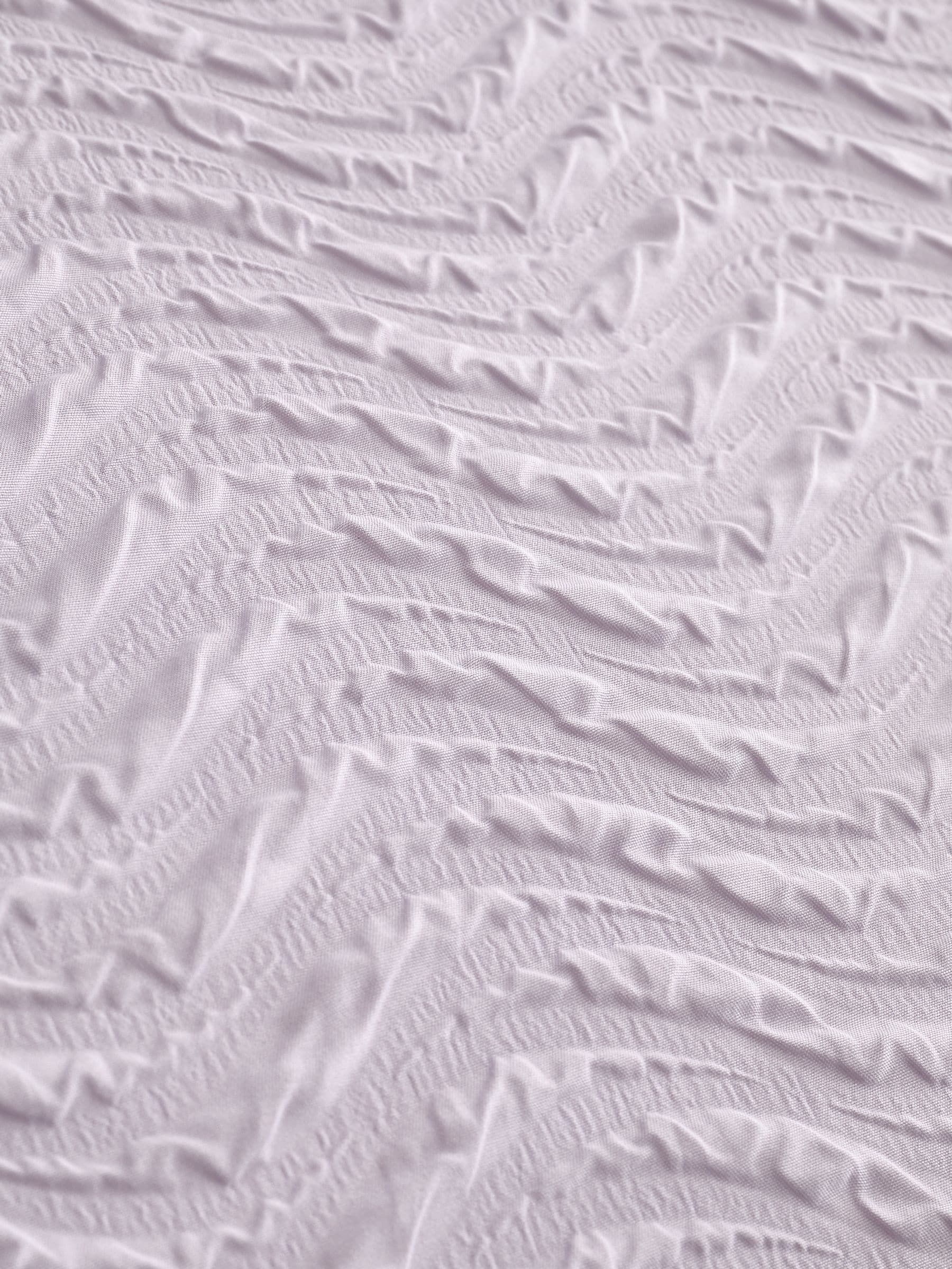 Catherine Lansfield Lilac Heatset Wave Duvet Cover Set