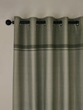 Catherine Lansfield Green Melville Lined Eyelet Curtains