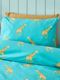 Catherine Lansfield Aqua Havin A Giraffe reversible duvet cover set - British product