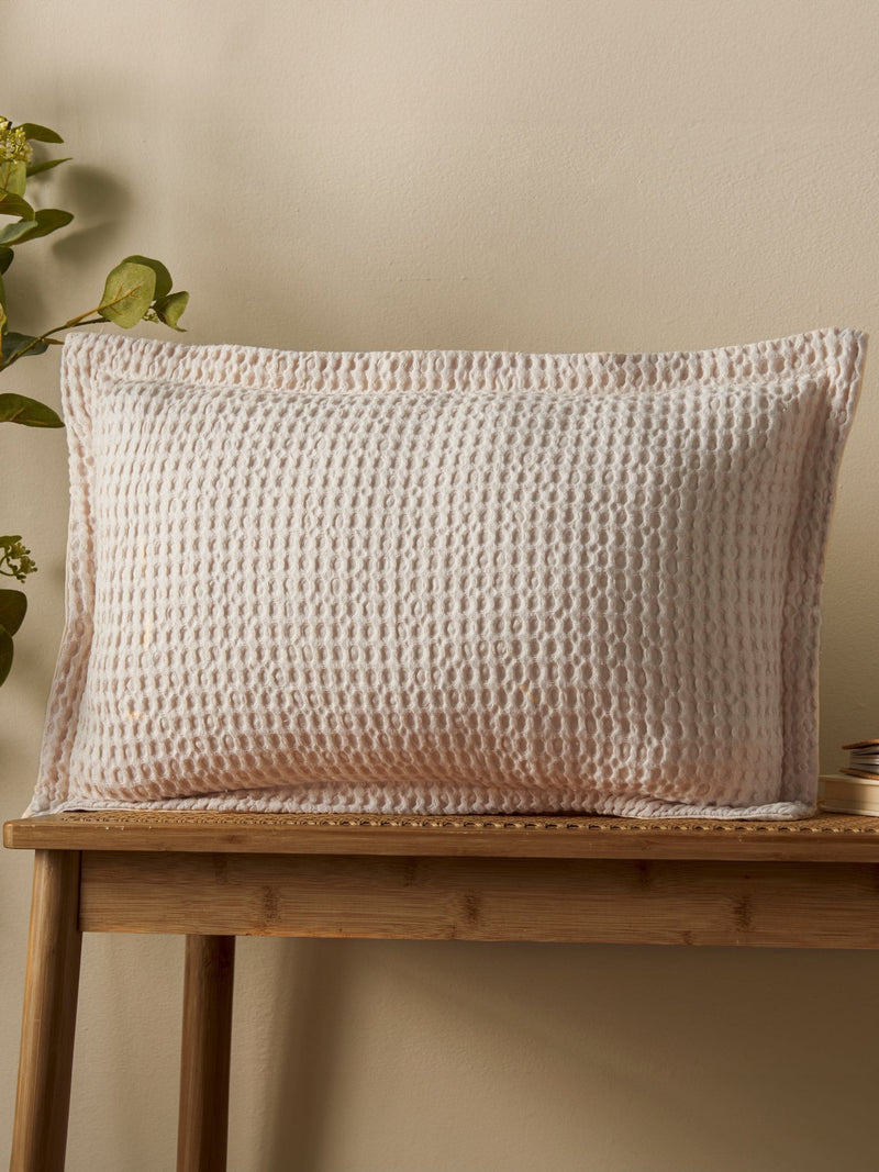 Pineapple Elephant Natural Jaipur Chunky Waffle Cotton Cushion