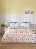 Catherine Lansfield Blue Riviera Tiles Reversible Duvet Cover Set - British product