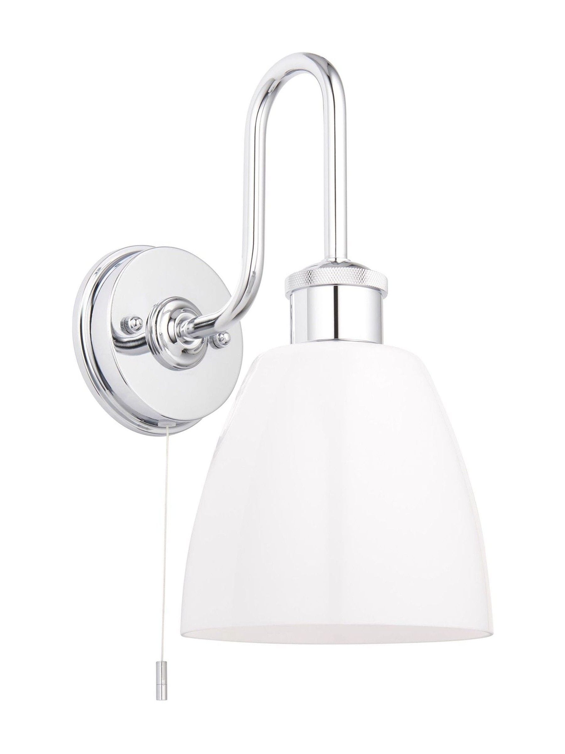 Gallery Home Chrome Piper Wall Light, imported from the UK