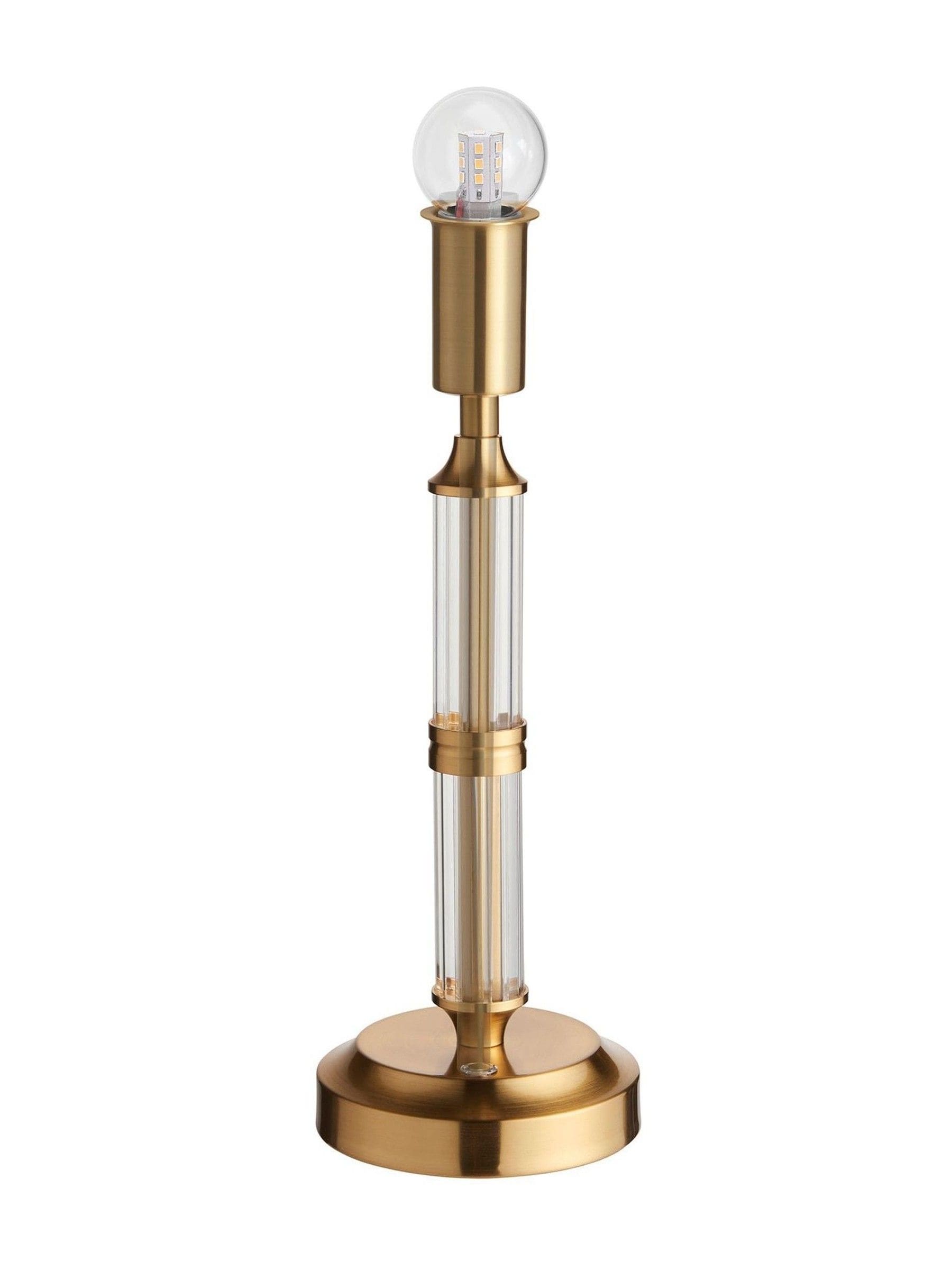 Gallery Home Brass Morton rechargeable table lamp (British brand)