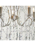Gallery Home aged silver cut glass pendant ceiling light 5-light (British brand)
