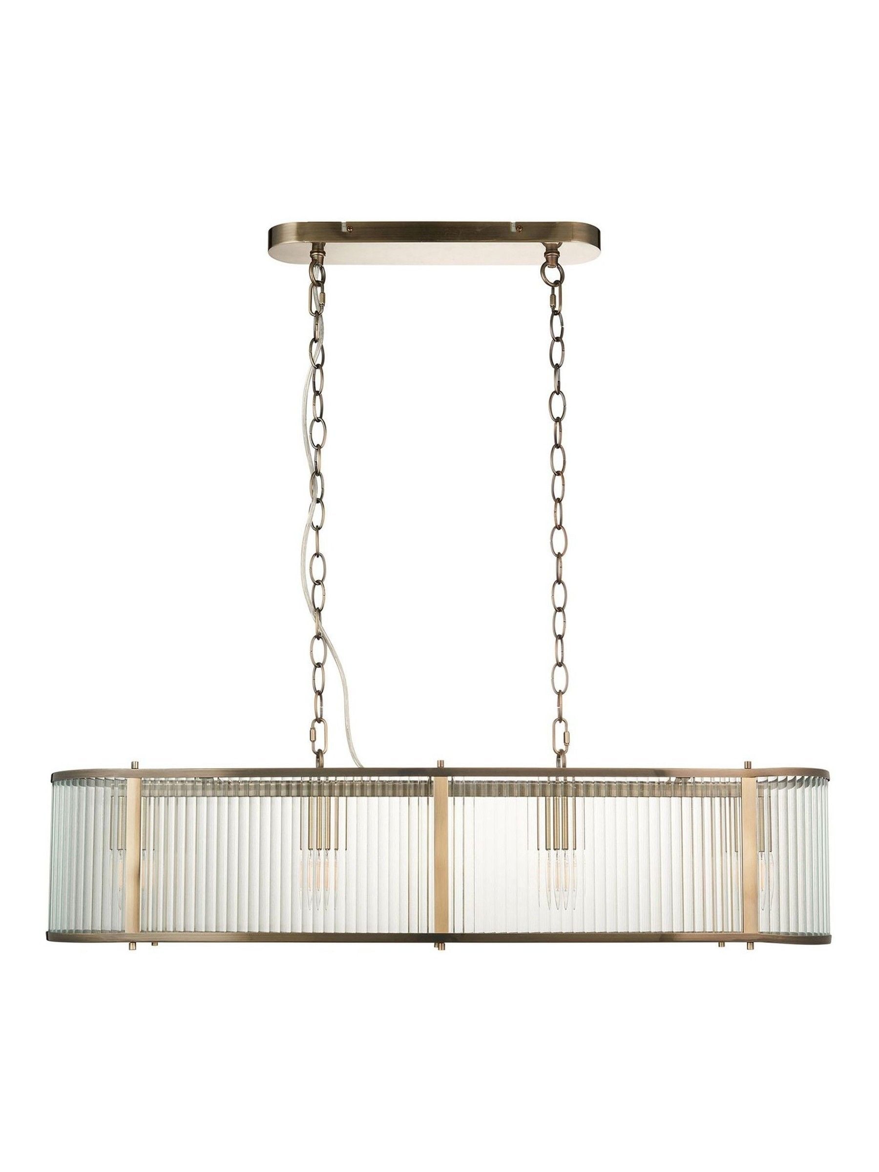 Gallery Home antique brass 4-light pendant, UK version