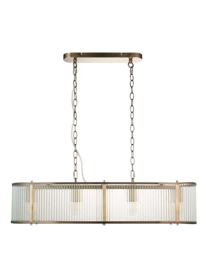 Gallery Home antique brass 4-light pendant, UK version