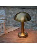 Gallery Home warm brass Bridport rechargeable table lamp - British product