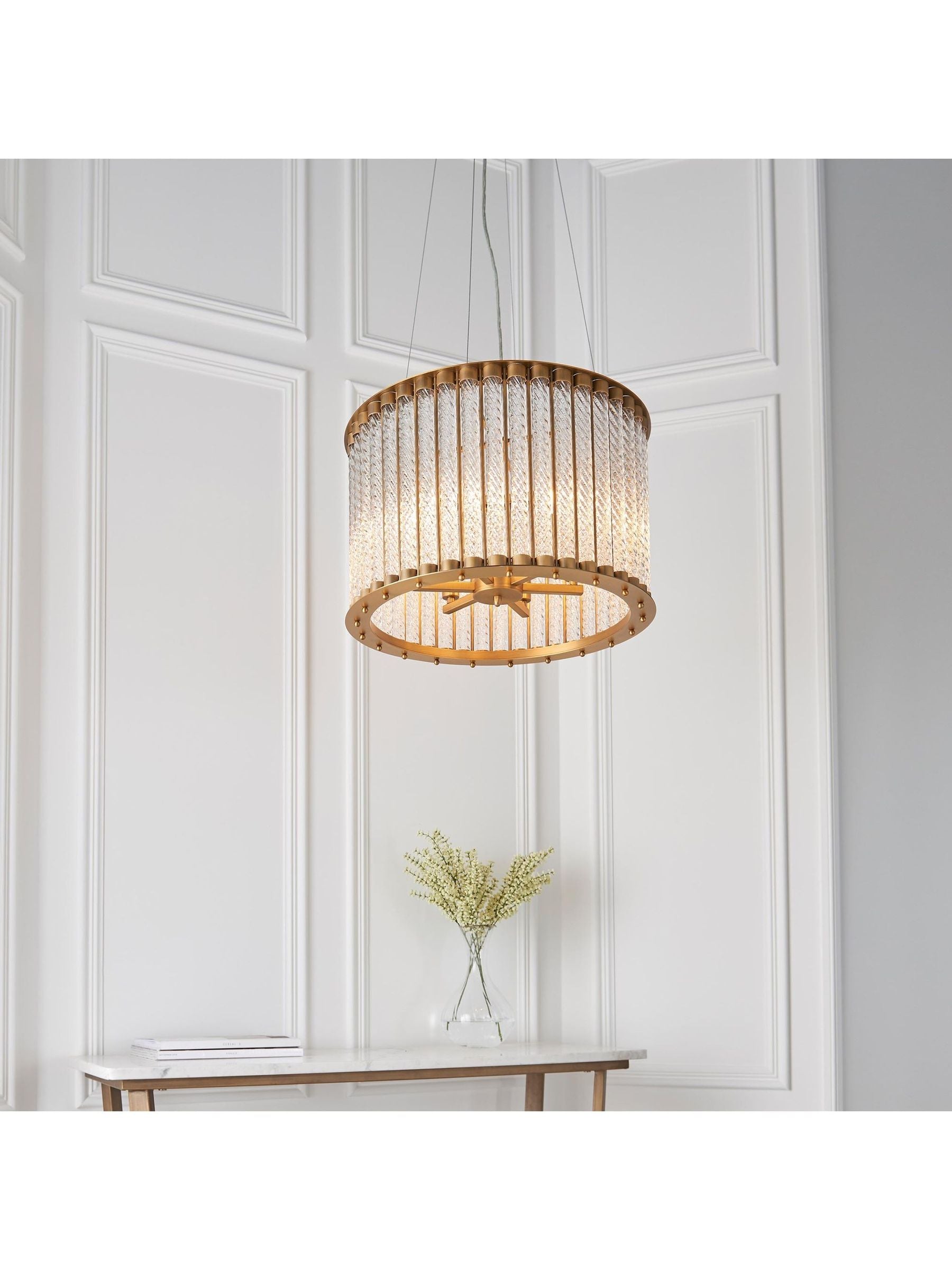 Gallery Home gold Romola 6-light pendant ceiling light, UK version