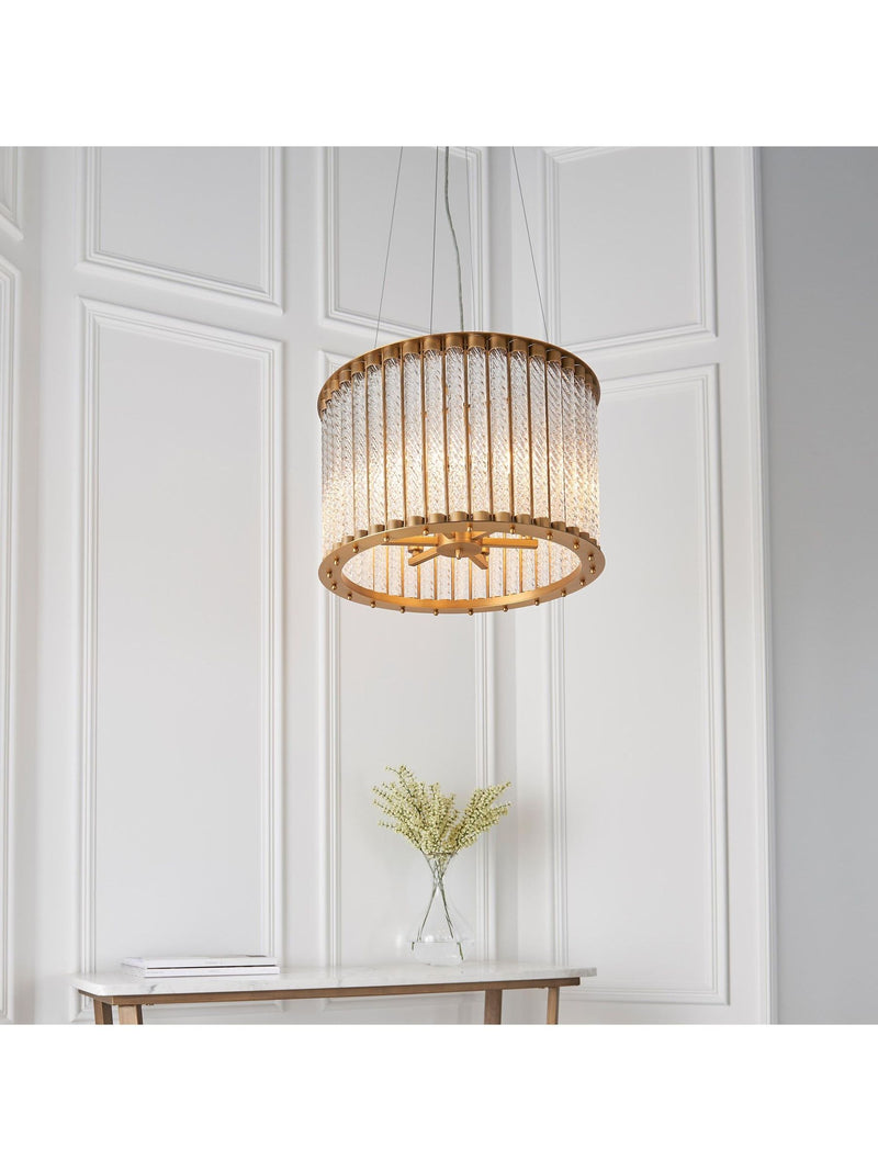 Gallery Home gold Romola 6-light pendant ceiling light, UK version