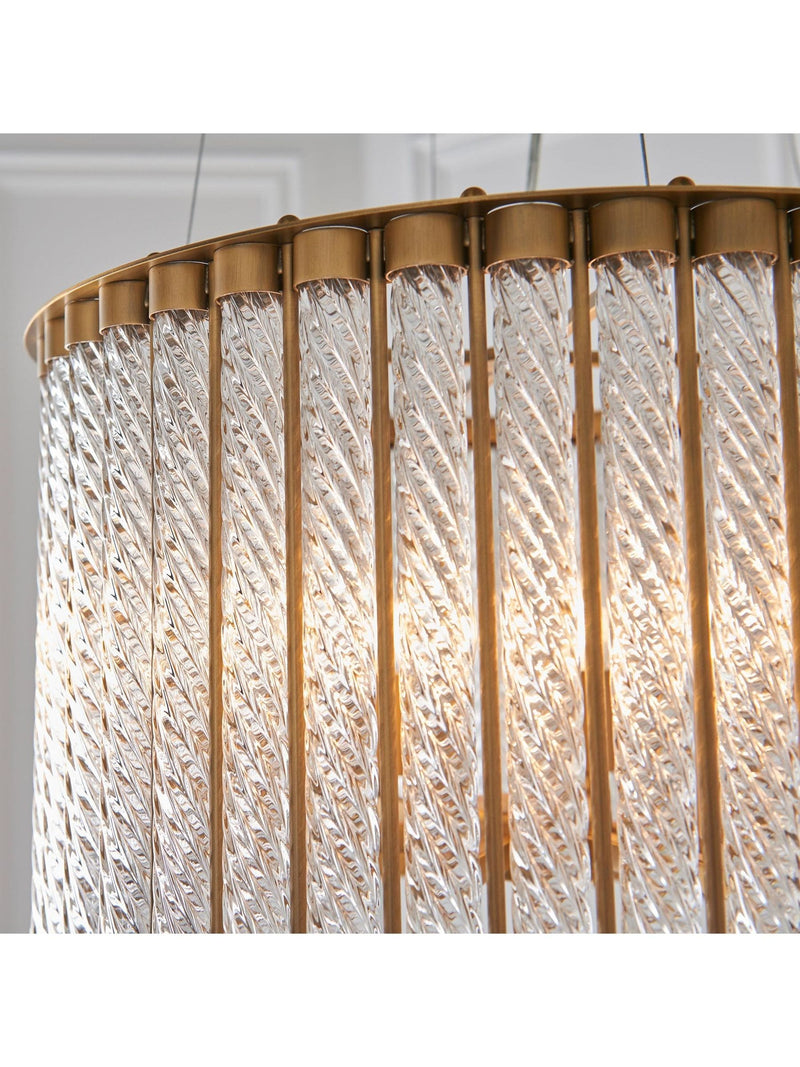 Gallery Home gold Romola 6-light pendant ceiling light, UK version