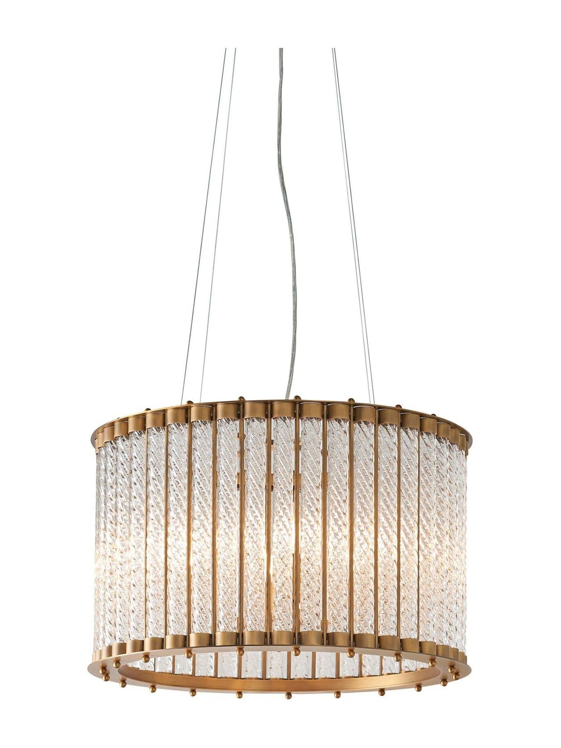 Gallery Home gold Romola 6-light pendant ceiling light, UK version