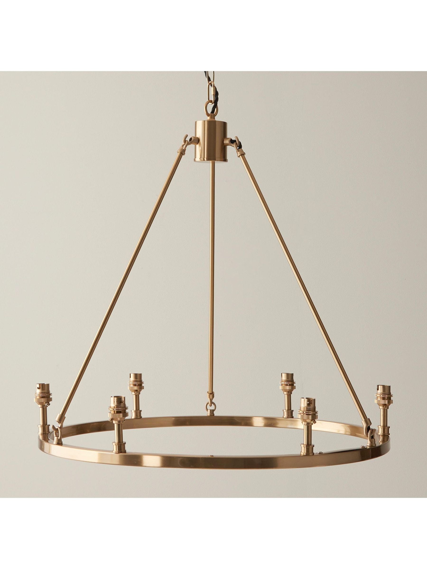 Gallery Home Brushed Brass Chester large pendant ceiling light, imported from the UK