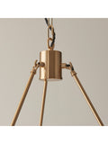 Gallery Home Brushed Brass Chester large pendant ceiling light, imported from the UK
