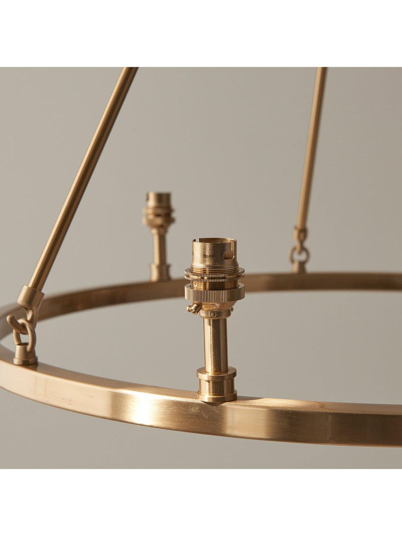 Gallery Home Brushed Brass Chester large pendant ceiling light, imported from the UK