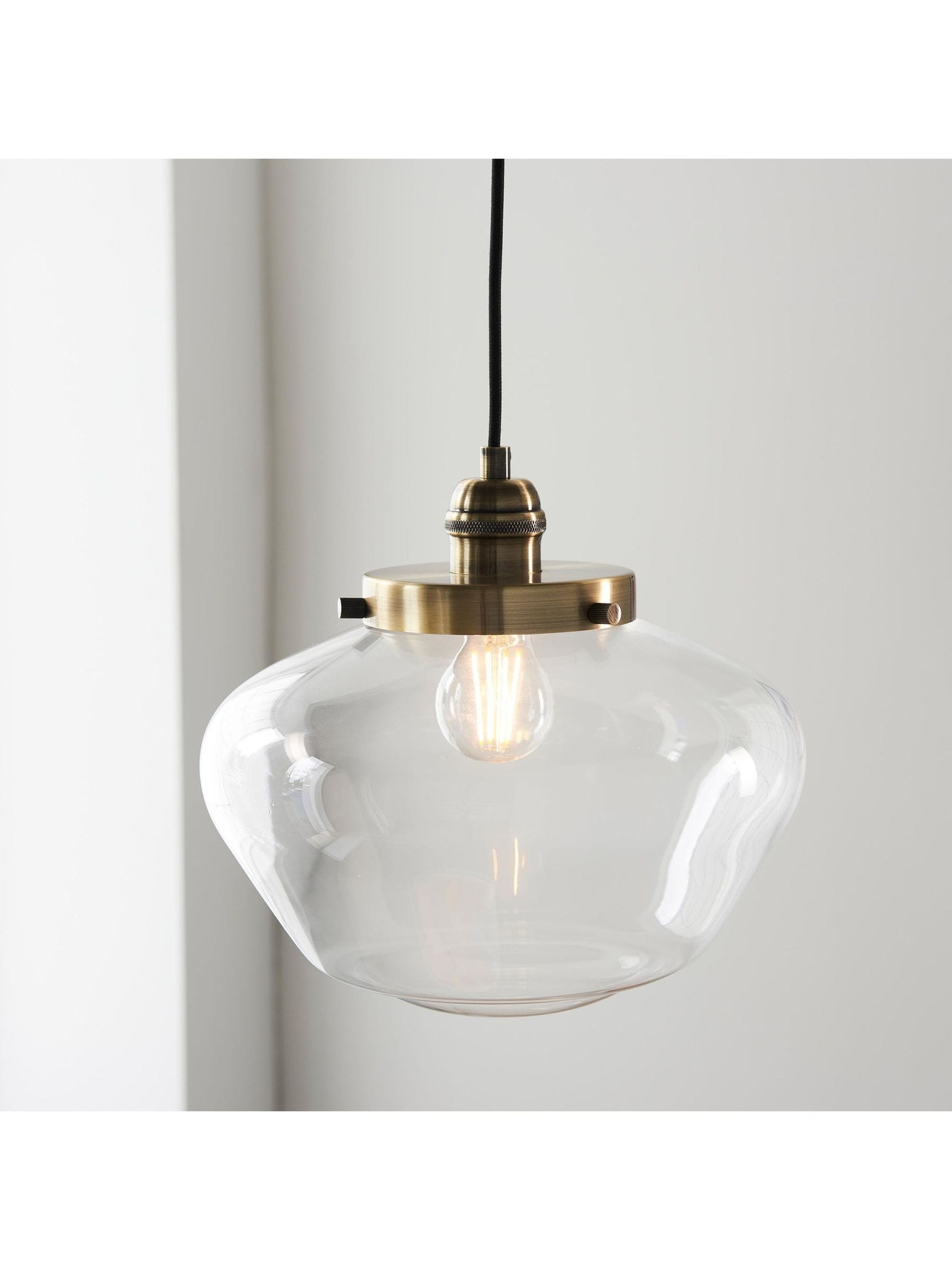 Gallery Home Camberley pendant ceiling light antique brass (British brand)