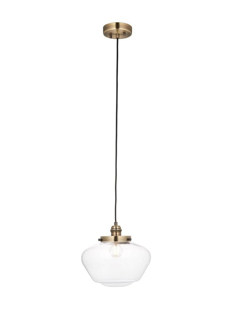 Gallery Home Camberley pendant ceiling light antique brass (British brand)