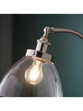 Gallery Home bright nickel Hansen floor lamp (British brand)