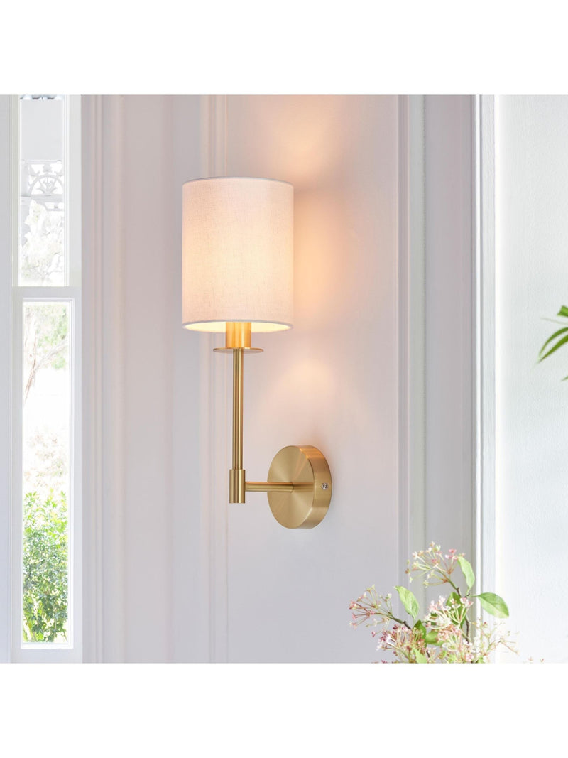Gallery Home Satin Brass Sancerre wall light - British product