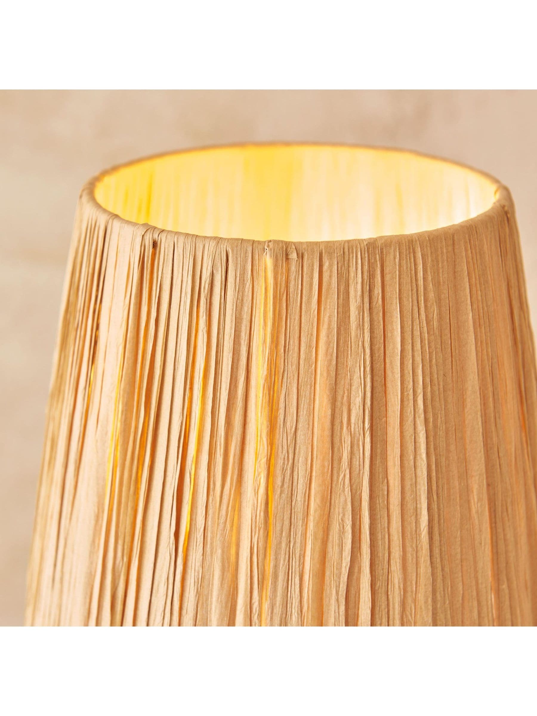 Gallery Home table lamp with raffia shade (British brand)