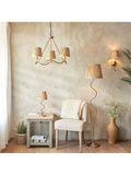 Gallery Home table lamp with raffia shade (British brand)