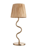 Gallery Home table lamp with raffia shade (British brand)