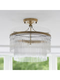 Gallery Home antique brass Marietta ceiling light 40cm (British brand)
