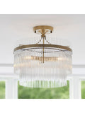 Gallery Home antique brass Marietta ceiling light 40cm (British brand)