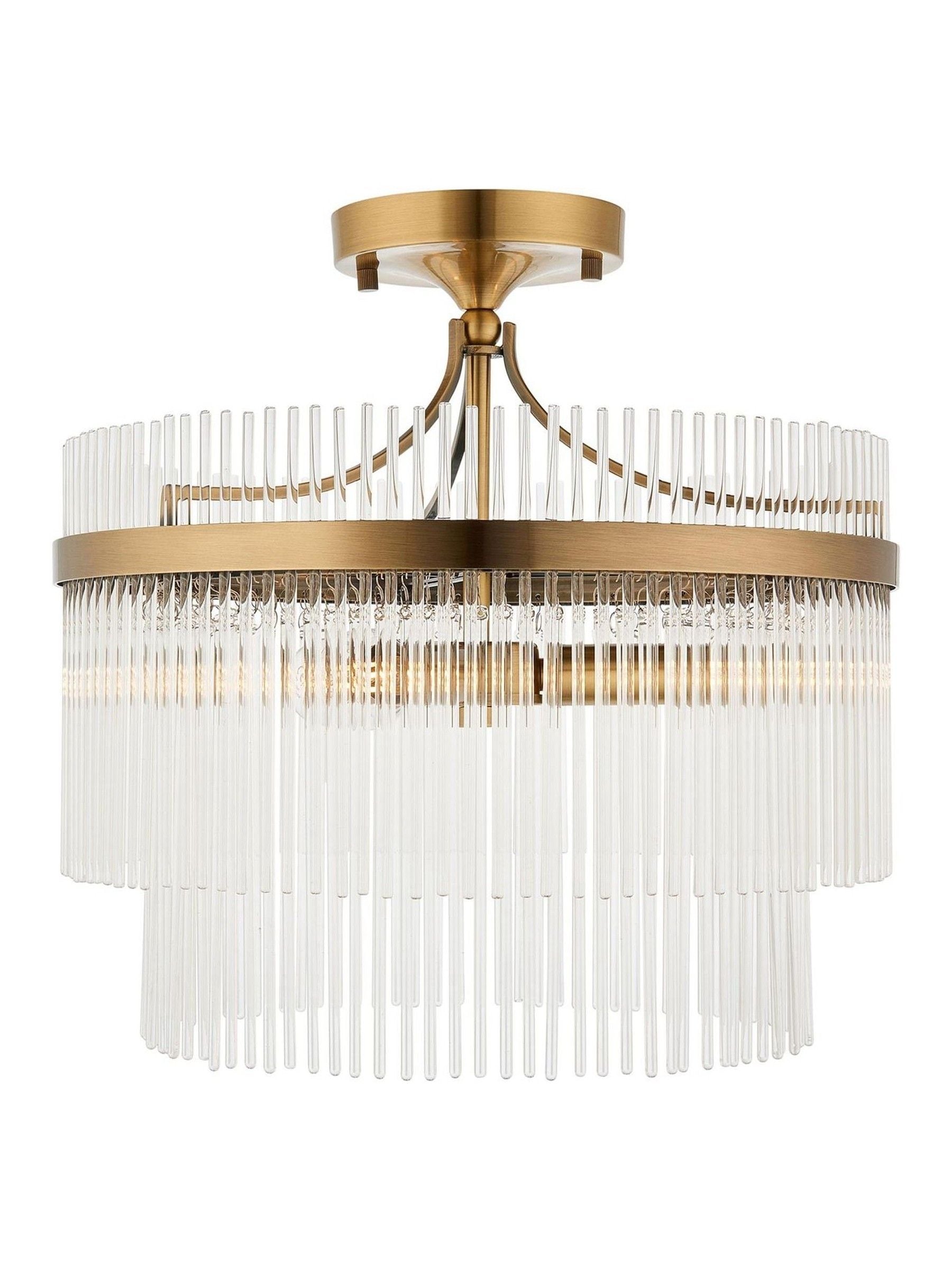 Gallery Home antique brass Marietta ceiling light 40cm (British brand)